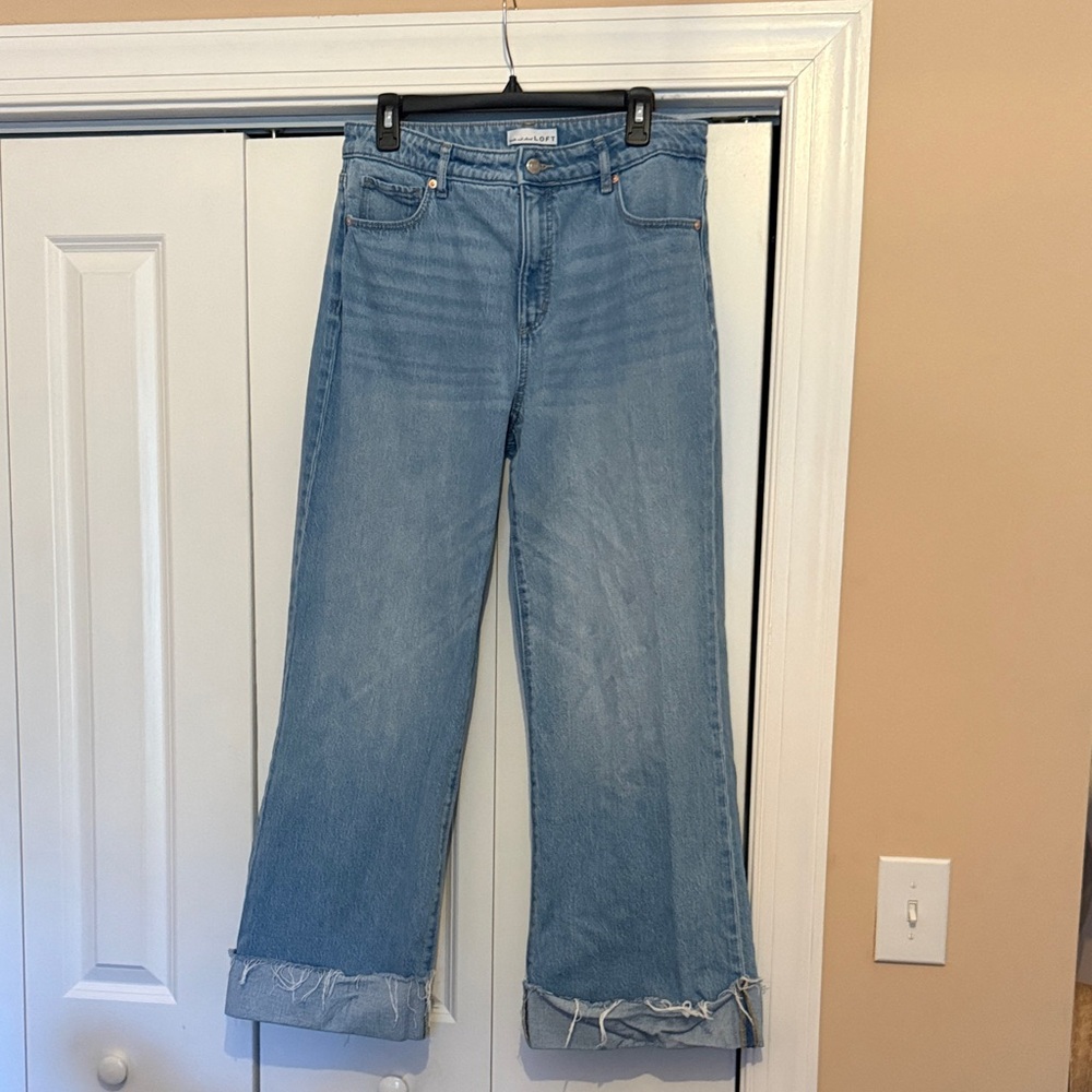 LOFT Light Blue Flare Jeans